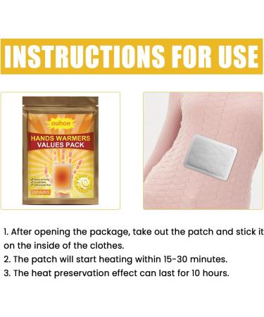 Body Warmer Pads Instant Heat for All Body Parts | 40 Piece Pocket Warmers for Winter & Cramps - Buy Online on GoSupps.com