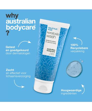 Australian Bodycare Keratosis Pilaris Shower Gel Against Keratosis Pilaris Dry Skin and Red Bumps With Salicylic Acid Niacinamide and Glycerin 200 ml - Buy Online on GoSupps.com