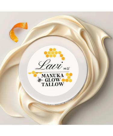LaviMD Beef Tallow Balms (4 ounces (Pack of 1)/ Orange Vanilla)