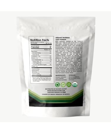 Mayan's Secret - Pure Moringa Powder Organic 12oz Superfood for Energy & Immunity | Non-GMO Vegan Gluten-Free 12 Ounce (Pack of 1) - Buy Online on GoSupps.com