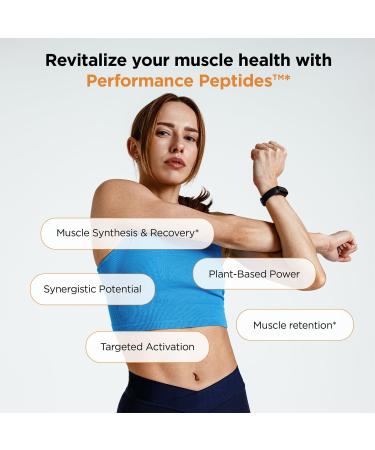 Designs for Health Performance Peptides - Supports Muscle Health Healthy Aging & Body Composition - Plant-Based Peptide Muscle Recovery Supplements (120 Capsules) - Buy Online on GoSupps.com