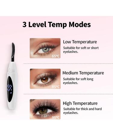 RSN Mocha Heated Lash Curler | Rechargeable Electric Eyelash Curler with 3 Heating Modes | Long Lasting Eye Lash Curling Wand for Women - Buy Online on GoSupps.com