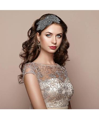 WLLHYF 1920s Flapper Headbands - Vintage Floral Leaf Rhinestone Hair Accessory for Women and Girls - Perfect for Costume Party and Valentines - 3 Pieces - Buy Online on GoSupps.com