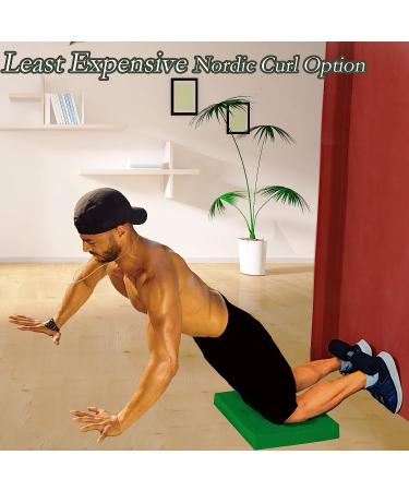 Denlydom Nordic Hamstring Curl Strap: Portable Ab & Leg Exercise Equipment for Fitness Workouts - Adjustable Sit Up Assistant with Door Anchor for Nordic Curls & Spanish Squats - Buy Online on GoSupps.com