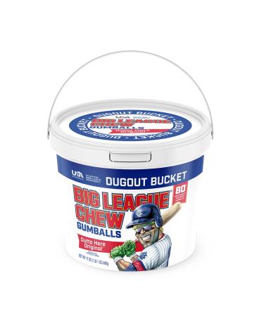 Big League Chew - Original Bubble Gum Flavor + 80pcs Individually Wrapped Gumballs + For Games, Concessions, Picnics & Parties - Buy Online on GoSupps.com