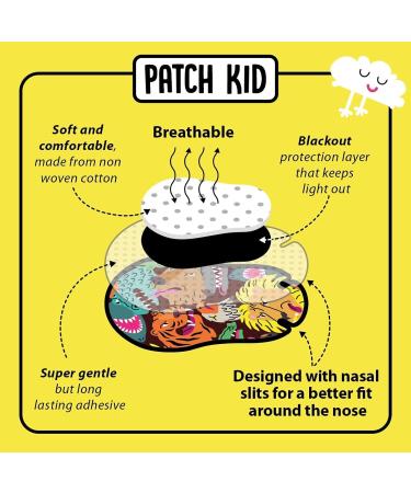 Large Eye Patches for Kids (Girls and Boys) - 50 Patches, Fun & Comfortable for Lazy Eye - Medical Grade Adhesive Bandages - Buy Online on GoSupps.com