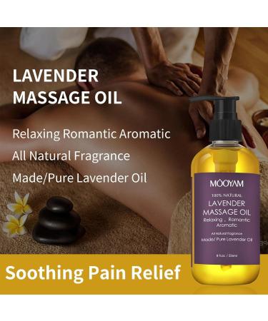 Cellulite Massage Oil | Relaxing Lavender Spa Essential Oils for Body & Muscle Care | Povanjer Gua Sha Massage - Buy Online on GoSupps.com