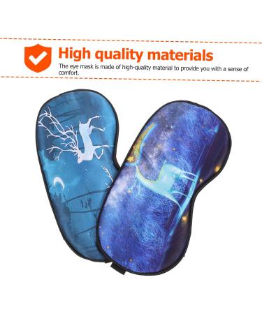 Angoily 2pcs Silk Imitation Eye Mask - Adjustable Travel Sleep Masks for Ultimate Comfort - Buy Online on GoSupps.com
