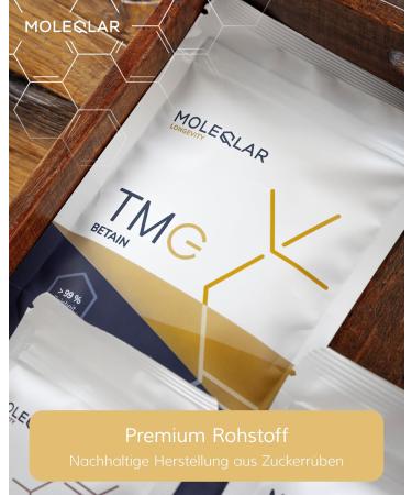 Moleqlar Betain Powder 120g - Pure Vegan & Gluten-Free TMG Supplement from Sugar Beet - Over 99% Purity - Buy Online on GoSupps.com