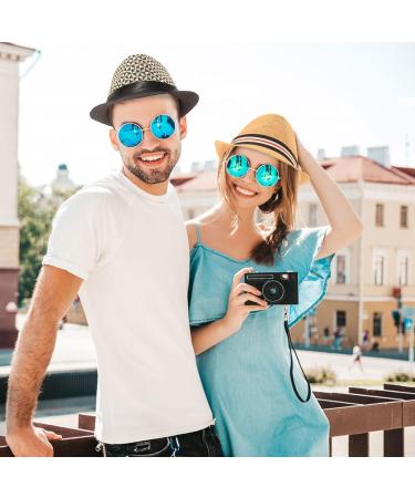 Ultrafun 3 Pack Straw Fedora Hat for Men Women - Classic Gangster Trilby Panama Sun Hat Set - Buy Online on GoSupps.com