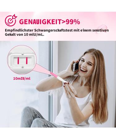 6-Pack Early Pregnancy Tests - Detect HCG at 10 mIU/ml with Over 99% Accuracy - Fast International Shipping - Buy Online on GoSupps.com