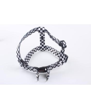 Cosyhome London Dog Harness Leash Set Breathable Adjustable Dog Lead and Harness No Pull Small Medium Large dog(black and white grids M) m Black and white grids - Buy Online on GoSupps.com