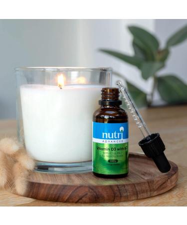 Nutri Advanced Vitamin D3 with K2 Liquid Drops - Orange 30ml | Boosts Immunity & Supports Bone Health - Buy Online on GoSupps.com