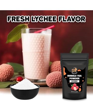 Bubble Tea Powder Kit | Lychee Flavor | 1LB (454g) | 18 Servings | Instant Boba Drink Mix for Smoothies and Tapioca Pearl Milk Tea - Buy Online on GoSupps.com