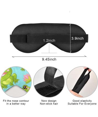 Haskirky Light Blocking Eye Mask - Breathable & Adjustable for Adults | Travel, Yoga, Meditation, Office Deep Sleep | Comfortable, Smooth Design | Goodies Frogs - Buy Online on GoSupps.com