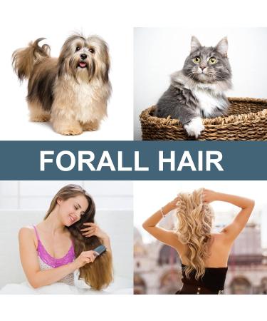 Molain Animal Hair Remover Brush - Effective Dog & Cat Hair Removal for Carpets Furniture and Cars - Dark Blue Rubber Brush - Buy Online on GoSupps.com