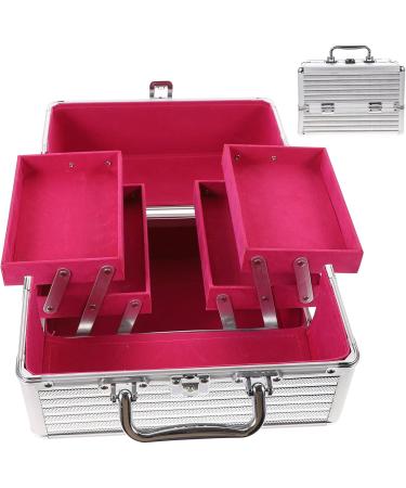 Frcolor Aluminum Makeup Vanity Case - Silver Cosmetic Organizer Box for Travel & Storage - Buy Online on GoSupps.com