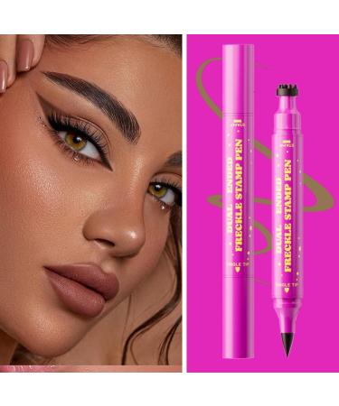 Fake FrecklesMakeup Dots Marker Waterproof 2 in 1 Fake Freckles Stamps Eyeliner Long Lasting for Skin Care and Beauty Women and Girls Natural Look for Social - Buy Online on GoSupps.com