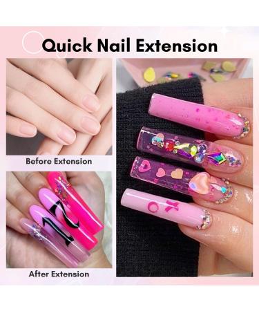 Makartt 50ML Poly Nail Gel Builder Gel Set - White Pink Nude Clear Rosy Gel for Salon Design - Technician Starter Kit - Buy Online on GoSupps.com