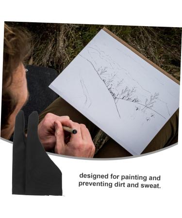 ULTECHNOVO 4 Pcs Sweat Thumb Guard - Finger Glove for Nail Biting Prevention | Black Touch Cloth for Digital Tablets | 17x7.5x0.5CM - International Shipping Available - Buy Online on GoSupps.com