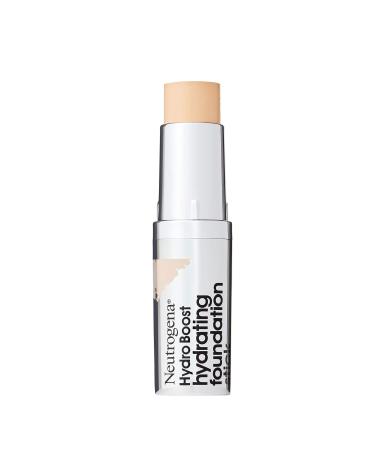 Neutrogena Hydro Boost Hydrating Foundation Stick with Hyaluronic Acid  Oil-Free & Non-Comedogenic Moisturizing Makeup for Smooth Coverage & Radiant-Looking Skin  Classic Ivory  0.29 oz