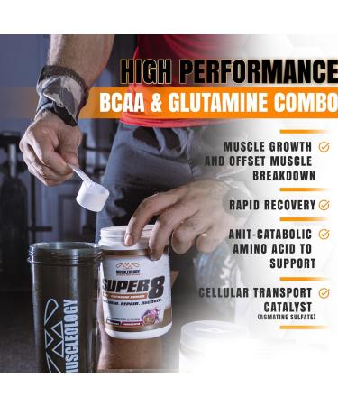 Super 8 BCAA & Electrolyte Blend - Post-Workout Recovery Supplement (30 Servings Maracuya) - High Performance Muscle Building Formula International Shipping Available - Buy Online on GoSupps.com