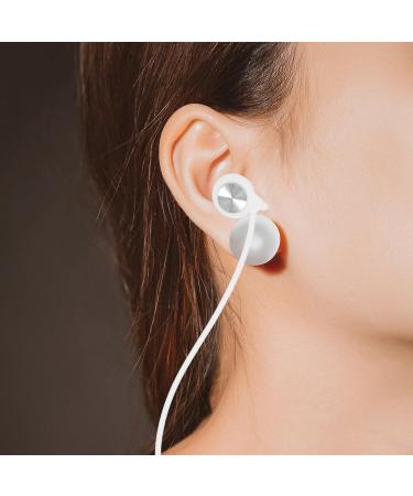 Silicone Ear Plugs for Noise Reduction - Sleep Study Travel & Concert Hearing Protection - Corded Snoring Blocking Earplugs - White - Buy Online on GoSupps.com