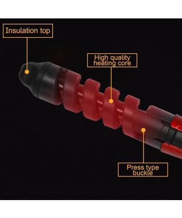 Curling Iron Wand Portable Curling Iron Hair Straightener and Curler 2 in 1 Automatic Hair Curler Curling Wand for Girls and Women Red US - Buy Online on GoSupps.com