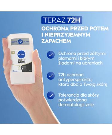  NIVEA NIVEA Silky Smooth Black and White Antiperspirant Pen 50ml - Buy Online on GoSupps.com