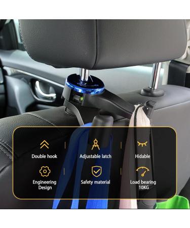 VIILICH 2-in-1 Car Headrest Hook & Smartphone Holder - Multifunctional Rear Seat Organizer (Blue) for International Shipping - Buy Online on GoSupps.com