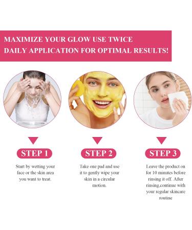 Neyeau Kojic Acid and Turmeric Pads 80 Pieces Turmeric Kojic Acid Pads Suitable for Unclogging Pores and Balancing Skin Oil and Water Belt Face Wash Wristband 2 Pieces - Buy Online on GoSupps.com