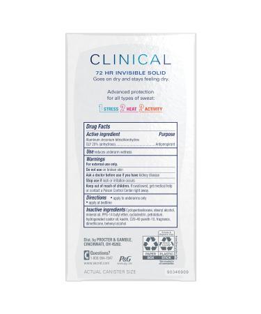 Buy Secret Clinical Strength Antiperspirant for Women - 72 HR Odor Protection Clean Lavender 3-Pack | International Shipping - Buy Online on GoSupps.com