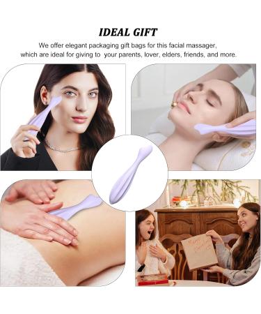 Lafo Facial Massage Roller | Silicone Face Massage Tool for Body & Face Curves | Reduces Tiredness | Self Care Gift for Women (Purple - Buy Online on GoSupps.com