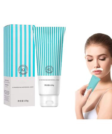Skinetic Peach Fuzz Hair Removal Cream - Upper Lip Hair Removal Cream for Women Gentle & Soothing Hair Removal for Face Body Facial Mustache Lip Hair Fine Hair (1-PCS)
