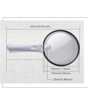 Portable Magnifiers 10X Handheld Child Elderly Reading Magnifier 20X Acrylic Optical Lens Identification Loupe Full of Stars - Buy Online on GoSupps.com