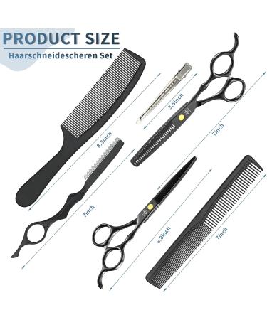 Professional Purplebird Hairdressing Scissors Set - 10-Piece Stainless Steel Hair Cutting Shears for Barbers Hairdressers & Beginners - Buy Online on GoSupps.com