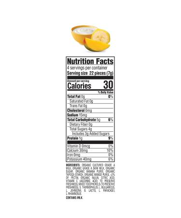 Happy Family Organics Organic Yogis Banana & Mango Freeze-Dried Yogurt & Fruit Snacks 1 oz - Healthy Snack for Kids - Buy Online on GoSupps.com