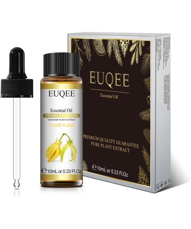 EUQEE Ylang Ylang Oil 10ml - Pure Natural Aromatherapy Essential Oil for Home Relaxation | Diffuser & Humidifier Use - 10.00 ml (Pack of 1) - Buy Online on GoSupps.com