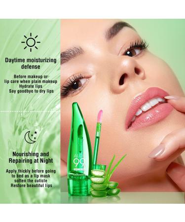 Aloe Vera Lip Balm Magic Colour Changing Lipstick Long Lasting Lip Balm Set Lips Moisturizer Aloe Vera Lip Stick for Women Girls (3Pack Lip Oil) - Buy Online on GoSupps.com