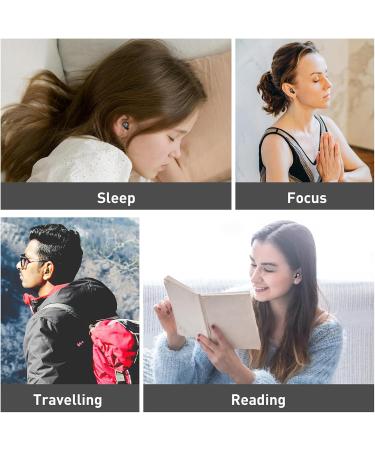 IFECCO Sleep Ear Plugs - Reusable Silicone Noise Cancelling Earplugs for 30dB Noise Reduction | Ear Protection for Study Work & Focus | Includes 4 Pair Eartips (XS/S/M/L) - Black - Buy Online on GoSupps.com