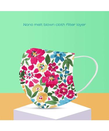 Buy Amyglin 50 Pack 3-Layer Disposable Face Masks - Breathable Non-Woven Butterfly Motif Bandana Scarf for Adults - International Shipping Available - Buy Online on GoSupps.com