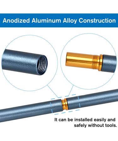 TOBWOLF Portable Camping Folding Lamp Pole - Collapsible Aluminum Lantern Stand for Picnic, Hiking, Fishing - Outdoor Hanging Light Holder Stick - Lightweight & Portable - Blue - Buy Online on GoSupps.com