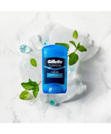 Gillette Clinical Strength Men's Antiperspirant Deodorant - Cool Wave Scent - Clear Gel - 1.6 oz - Buy Online on GoSupps.com