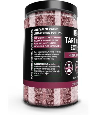 Pure Tart Cherry Extract - 1200mg (730 Capsules) | Lab Verified, No Fillers - Buy Online on GoSupps.com