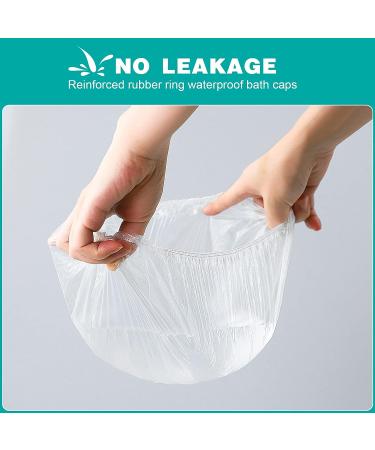 200PCS Disposable Shower Caps - Extra Elastic Large Waterproof Hair Cap for Women - Ideal for Home, Hotel, and Hair Salon Use - Buy Online on GoSupps.com