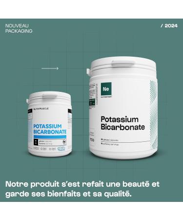 Potassium Bicarbonate - 90 Capsules - Nervous System - Normal Muscle Function - Pharmaceutical Grade - Vegan| Nutrielement By Nutrimuscle - Buy Online on GoSupps.com