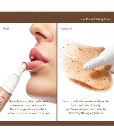 Gommage l vres 2 en 1 gommage naturel pour les l vres avec graines de caf et huile de graines de th exfoliant doux | L vres douces | D grader les lignes des l vres | Pour les l vres s ches et - Buy Online on GoSupps.com