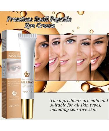 KOAHDE Remove Eye Bags Eye Cream Anti-Age Eye Cream Rapid Reduction Eye Bags Eye Cream Brighten Dark Circle Eye Cream Snail Moisturizing Eye Cream Remove Dark Circles Eye Cream Reduce Dark Circles 20g - Buy Online on GoSupps.com