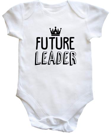 Hippowarehouse Future leader baby vest bodysuit (short sleeve) boys girls