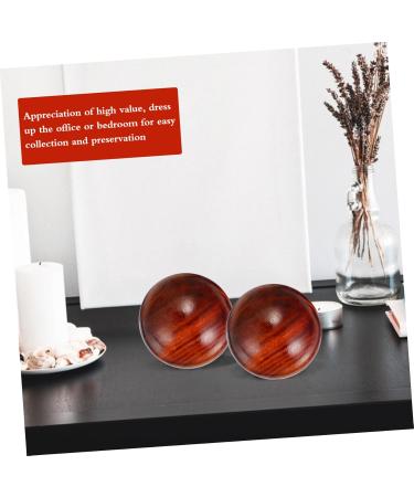 Buy Lurrose 2-Piece Handheld Carving Craft Massage Devices - Baoding Stress Balls & Wooden Toys for Hand Exercise & Relaxation - Perfect Desktop Ornament | International Shipping - Buy Online on GoSupps.com